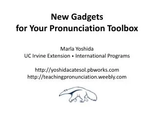 Why do you need pronunciation tools?