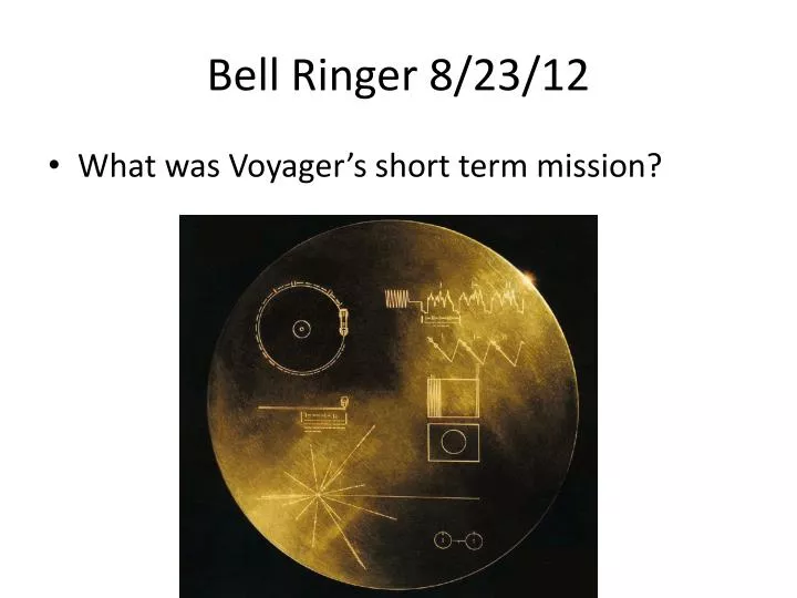 bell ringer 8 23 12