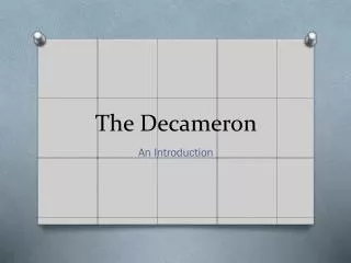 The Decameron