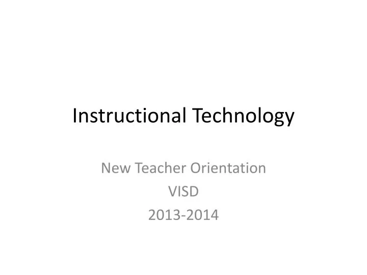instructional technology