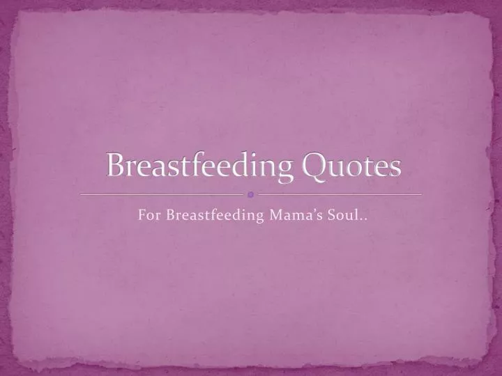 breastfeeding quotes