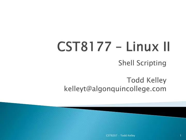 cst8177 linux ii