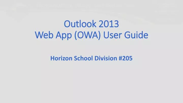 outlook 2013 web app owa user guide