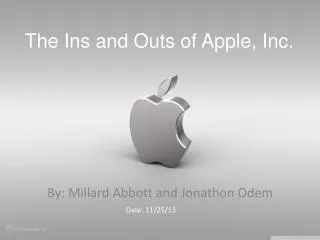 The Ins and Outs of Apple, Inc.