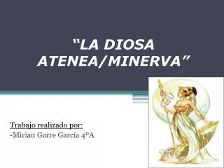 la diosa atenea minerva