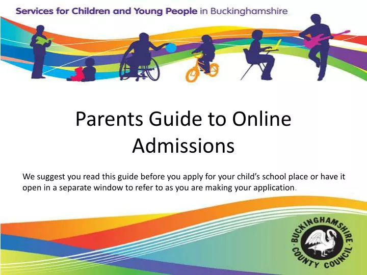 parents guide to online admissions