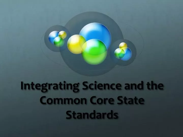 integrating science and the common core state standards