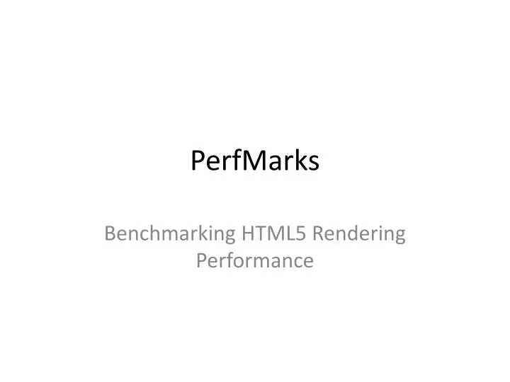 perfmarks