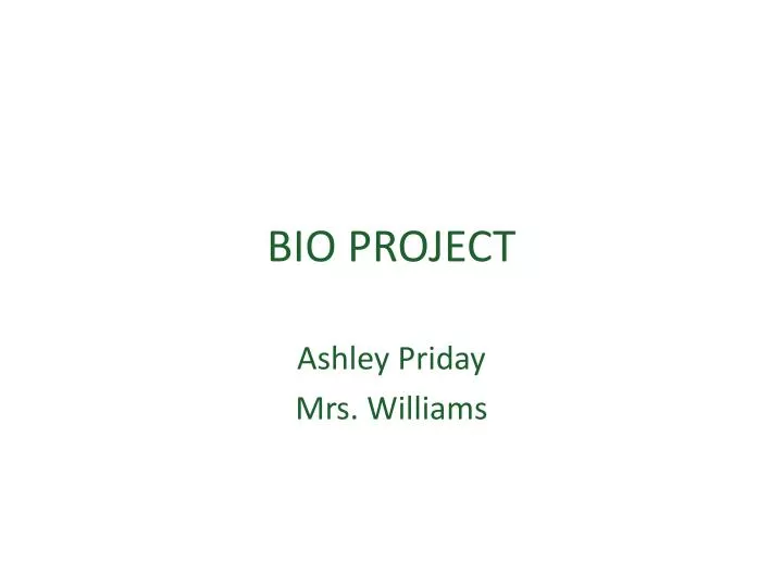 bio project