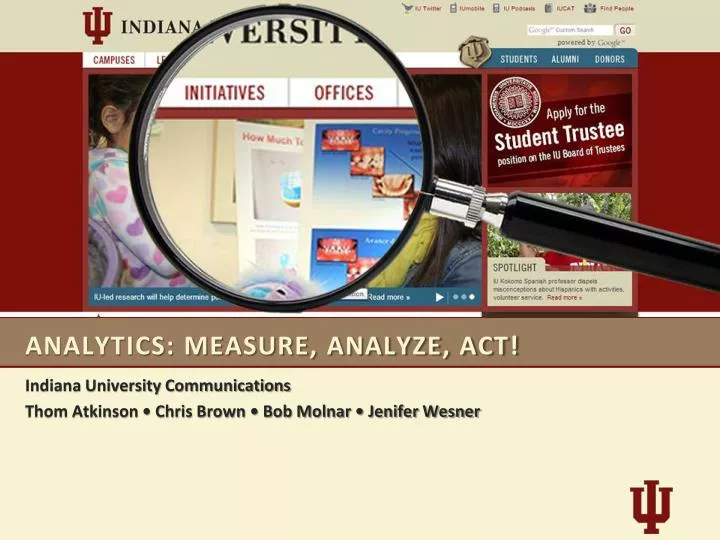 analytics measure analyze act