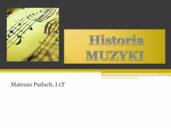 historia muzyki