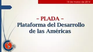 plada plataforma del desarrollo de las am ricas