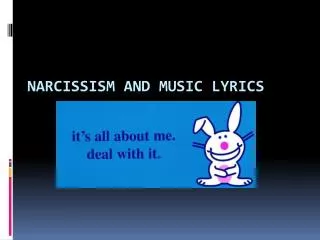 Narcissism and Music Lyrics