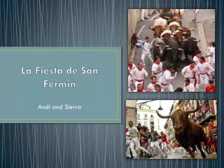 La Fiesta de San Fermin