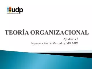 TEORÍA ORGANIZACIONAL