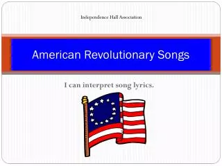 American Revolutionary Songs