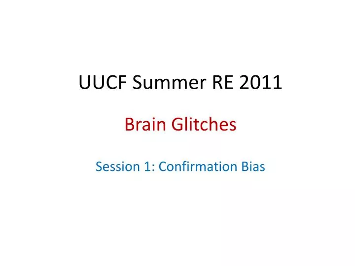 uucf summer re 2011
