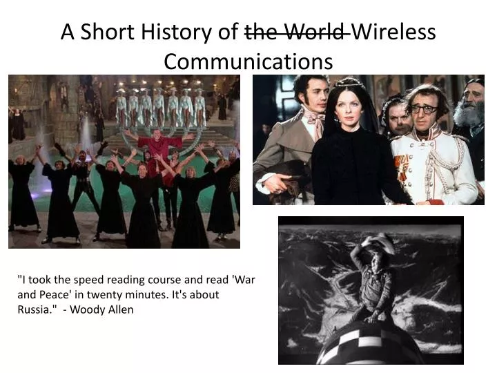 a short history of the world wireless communications