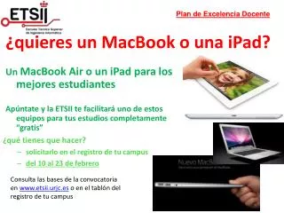 quieres un macbook o una ipad
