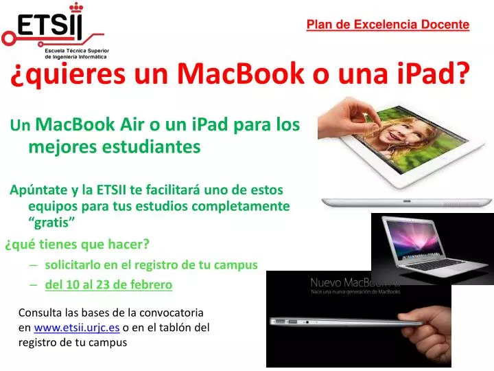 quieres un macbook o una ipad