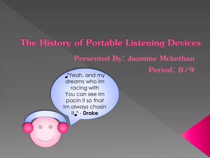 the history of portable listening devices
