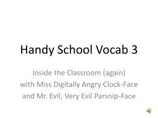 Handy School Vocab 3