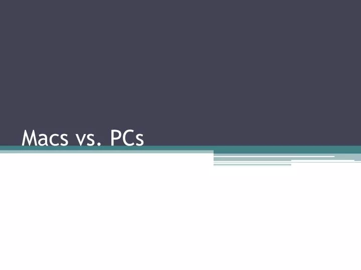 macs vs pcs