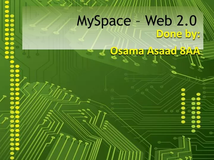 myspace web 2 0