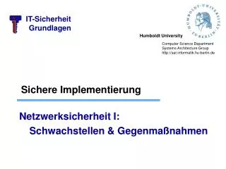sichere implementierung