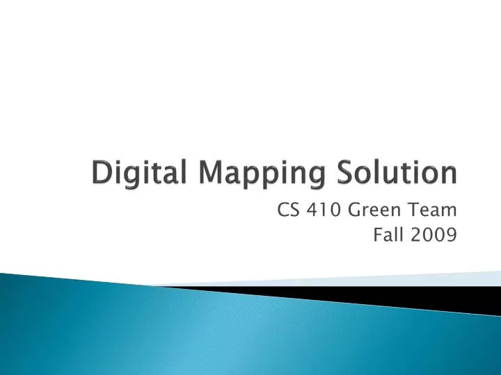 digital mapping solution