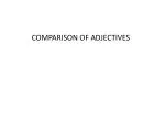 COMPARISON OF ADJECTIVES - slide 1