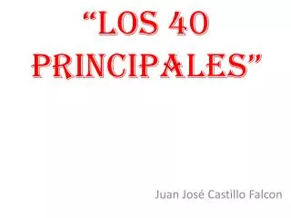 los 40 principales