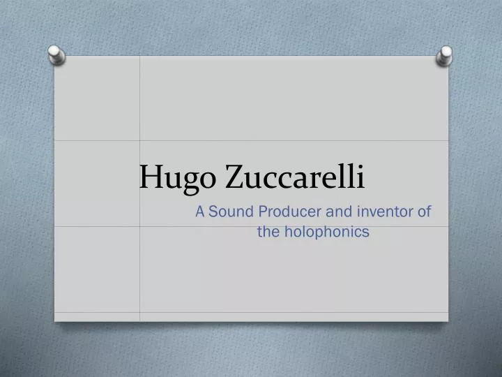hugo zuccarelli