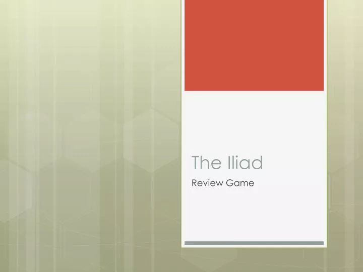 the iliad