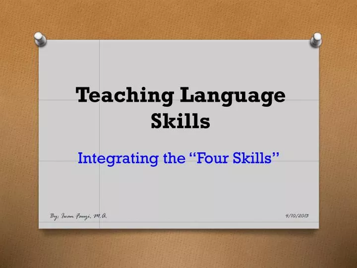 teaching language skills