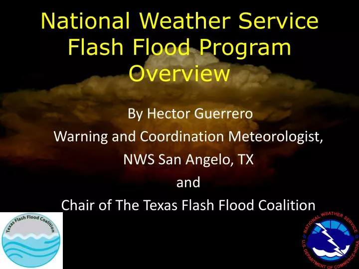 national weather service flash flood program overview