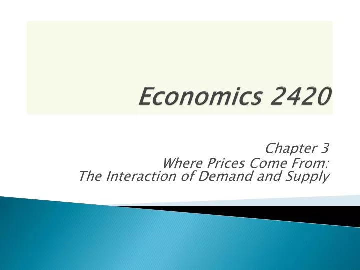 economics 2420