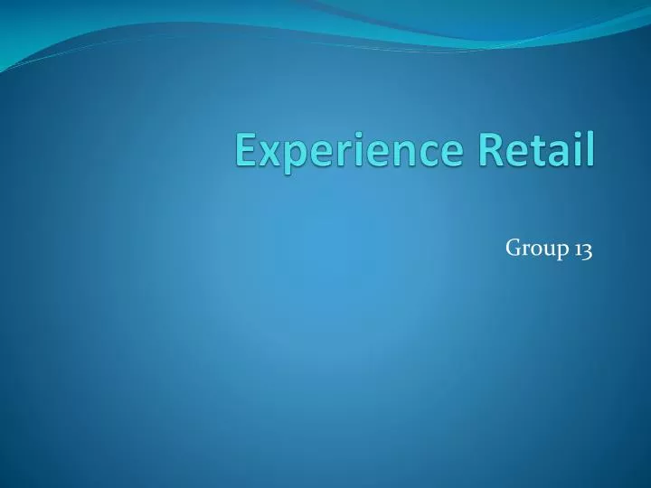 experience retail