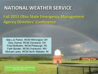 National weather service