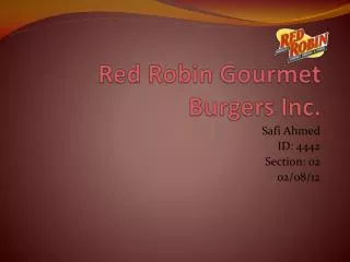 Red Robin Gourmet Burgers Inc.