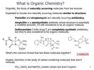 What is Organic Chemistry?