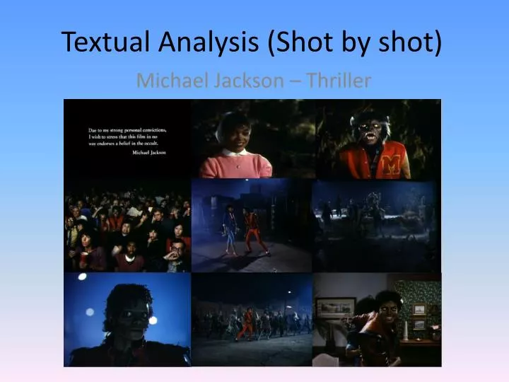 textual analysis shot by shot