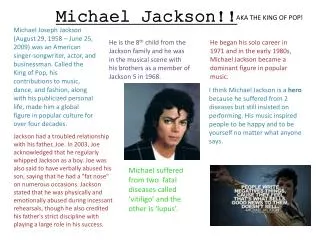 Michael Jackson!!