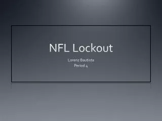 NFL Lockout