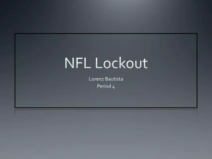 nfl lockout