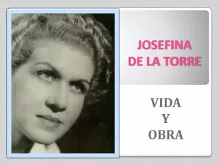 josefina de la torre