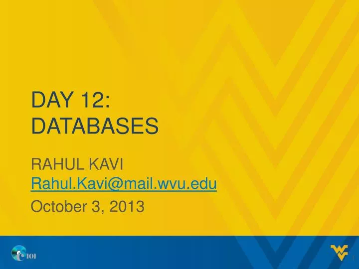 day 12 databases