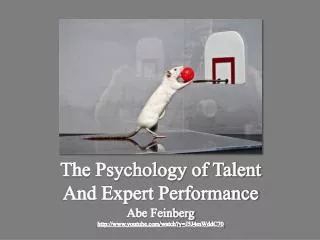 The Psychology of Talent And Expert Performance