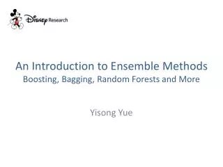 An Introduction to Ensemble Methods Boosting, Bagging, Random Forests and More