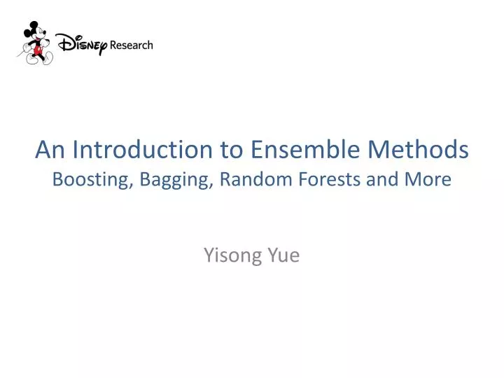 an introduction to ensemble methods boosting bagging random forests and more